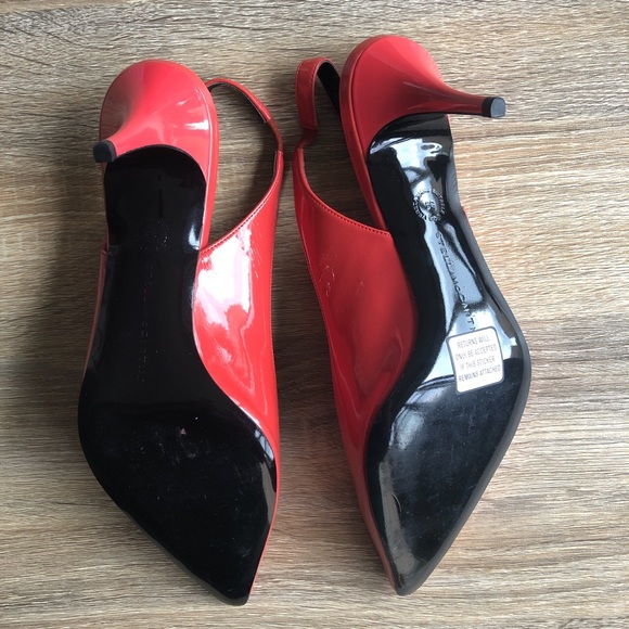 SOLD Stella McCartney red patent pointed slingback pump - Picture 3 of 4